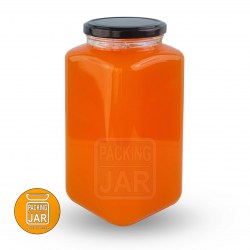 جارشیشه ای چهارگوش سایز پلاس